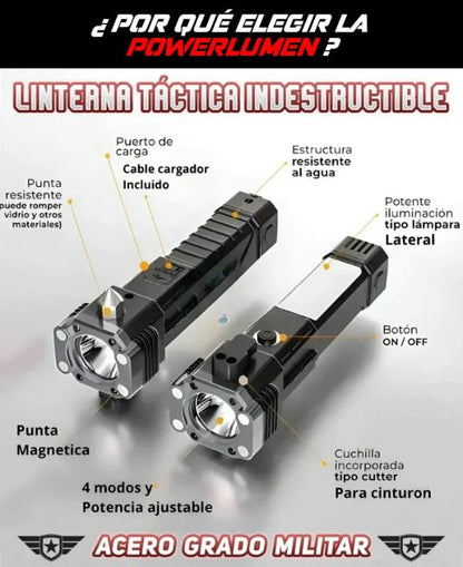 PAGA 1 E LLÉVATE 2 - PowerLUMEN™ Linterna militar estadounidense